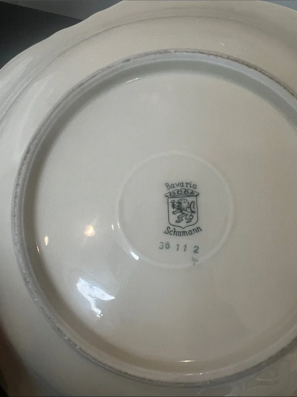Bavaria Schumann Floral Scalloped Serving Bowl -Vintage